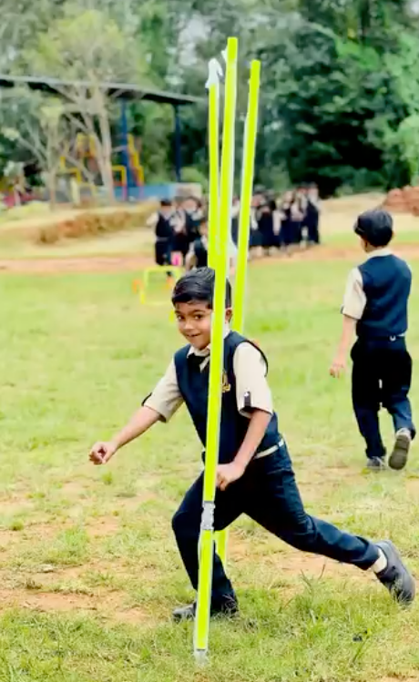 Student at sports day